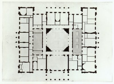 Piano del piano mezzanino, 1815 da Benjamin Dean Wyatt